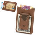 Brown Leather Wallet & Money Clip